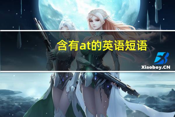 含有at的英语短语