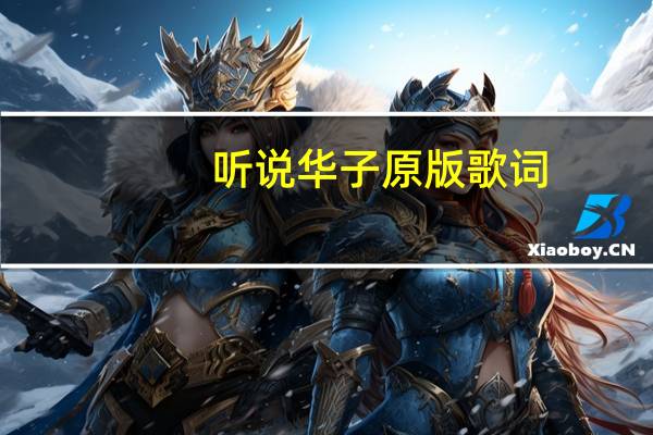 听说华子原版歌词（听说华子）