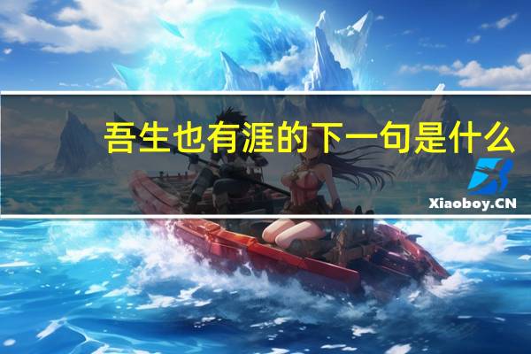 吾生也有涯的下一句是什么