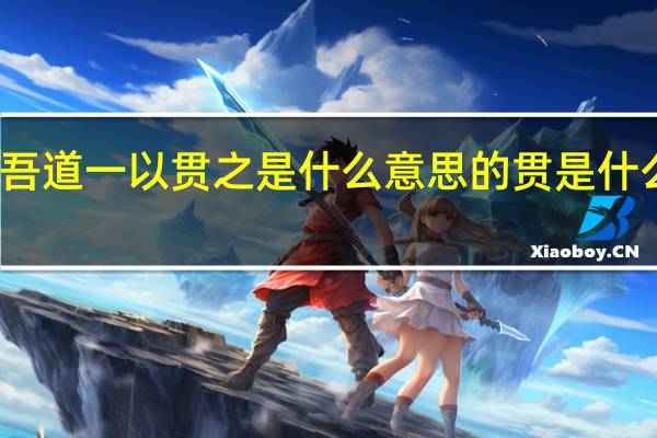 吾道一以贯之是什么意思的贯是什么意思（吾道一以贯之是什么意思）