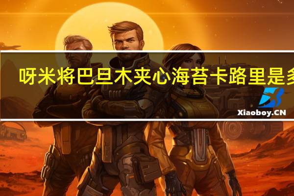 呀米将 巴旦木夹心海苔卡路里是多少