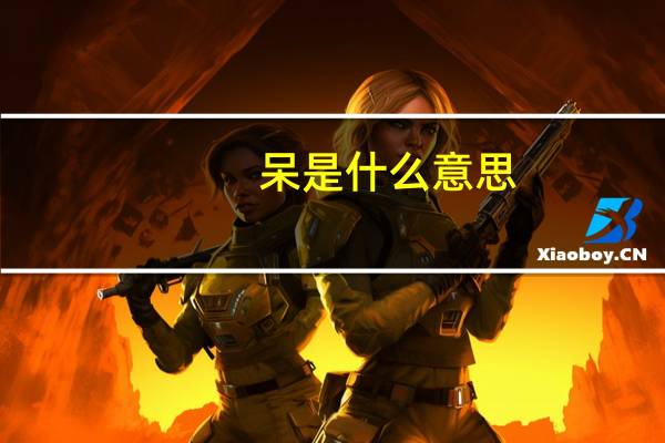 呆是什么意思