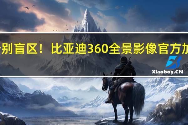 告别盲区！比亚迪360全景影像官方加装来了：适配秦PLUS、驱逐舰05冠军版