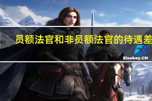 员额法官和非员额法官的待遇差别