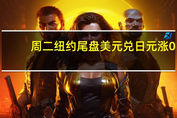 周二纽约尾盘美元兑日元涨0.3%报149.81点盘中交投区间为148.84-149.85点