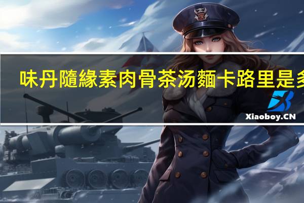 味丹 隨緣 素肉骨茶汤麵卡路里是多少