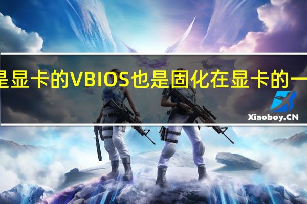 和主板相同的是显卡的VBIOS也是固化在显卡的一个小小的存储芯片中