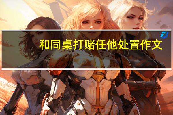 和同桌打赌任他处置作文（同桌赌输玩一个假期作文）