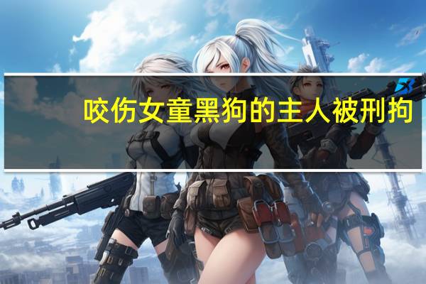 咬伤女童黑狗的主人被刑拘