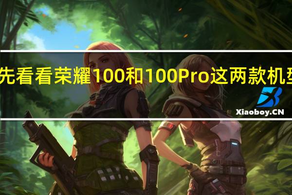 咱先看看荣耀100和100Pro这两款机型的外观