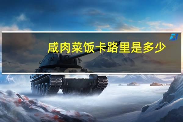 咸肉菜饭卡路里是多少