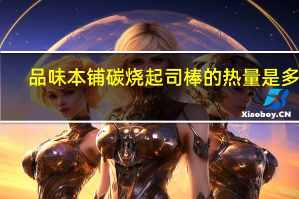 品味本铺 碳烧起司棒的热量是多少