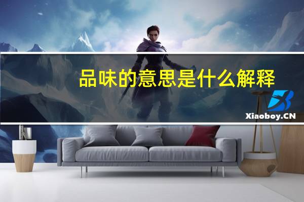 品味的意思是什么解释（品味的意思）