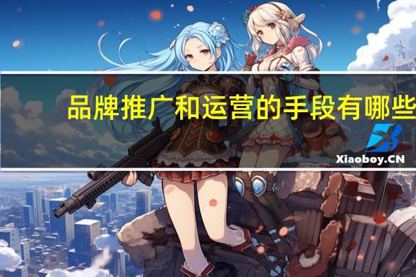 品牌推广和运营的手段有哪些