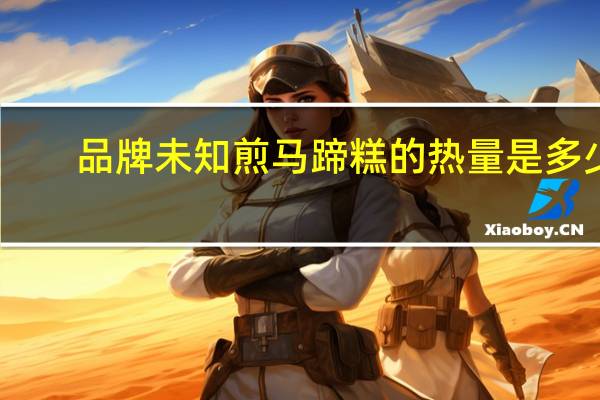品牌未知 煎马蹄糕的热量是多少