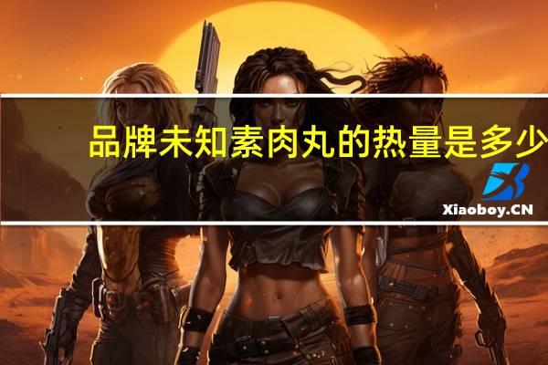 品牌未知 素肉丸的热量是多少