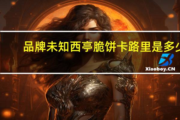 品牌未知 西亭脆饼卡路里是多少