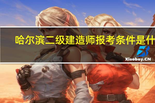 哈尔滨二级建造师报考条件是什么