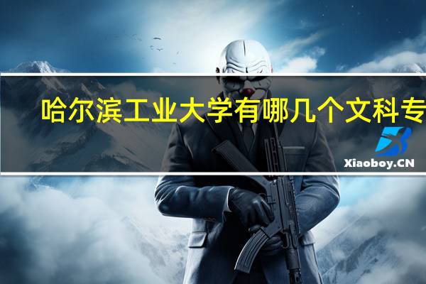 哈尔滨工业大学有哪几个文科专业
