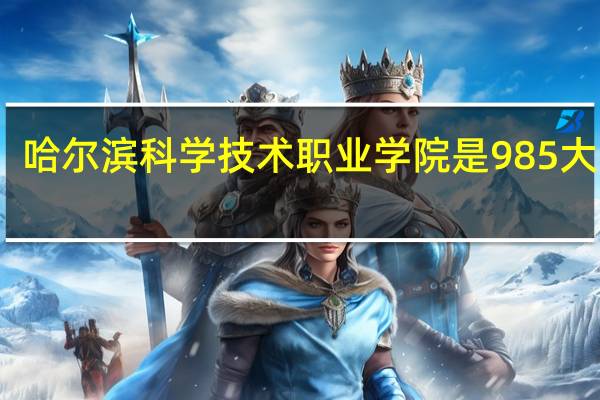 哈尔滨科学技术职业学院是985大学吗