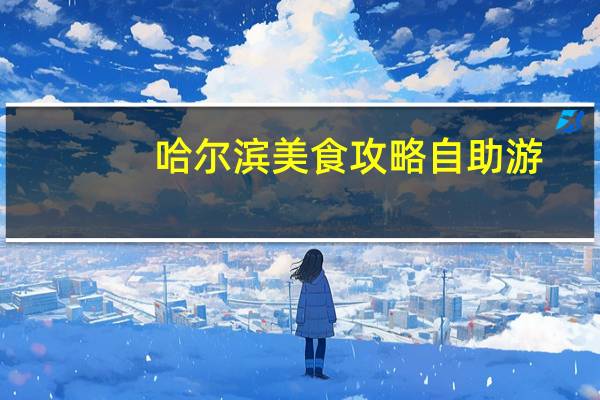 哈尔滨美食攻略自助游（哈尔滨美食攻略）