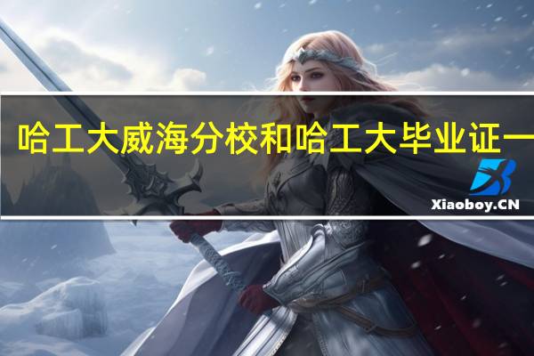 哈工大威海分校和哈工大毕业证一样吗