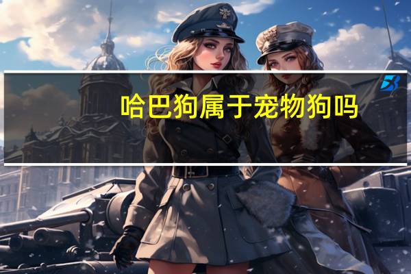 哈巴狗属于宠物狗吗