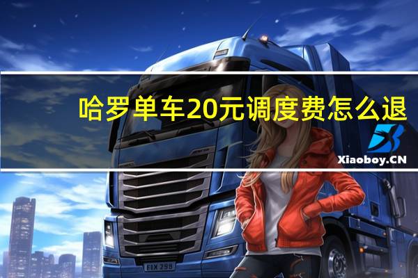 哈罗单车20元调度费怎么退