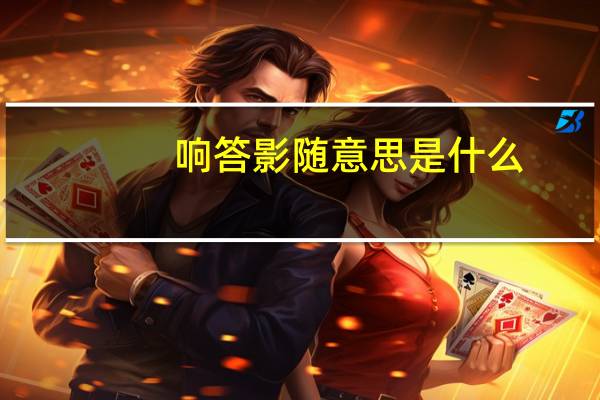 响答影随意思是什么