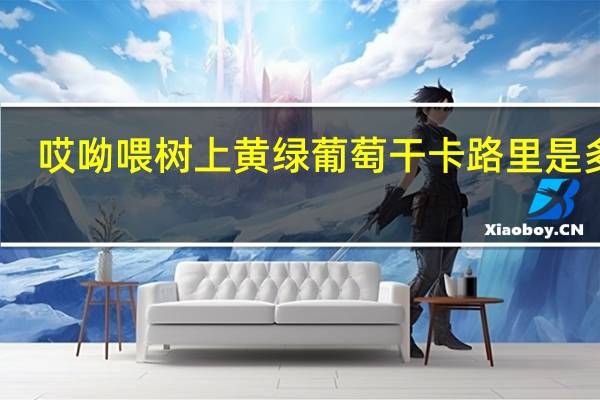 哎呦喂 树上黄绿葡萄干卡路里是多少
