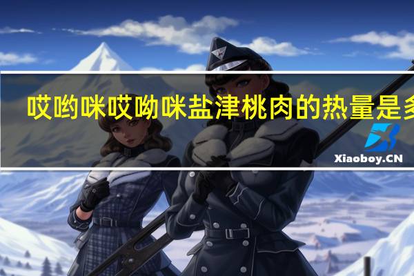 哎哟咪 哎呦咪 盐津桃肉的热量是多少