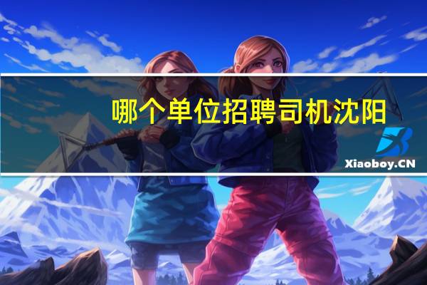 哪个单位招聘司机沈阳