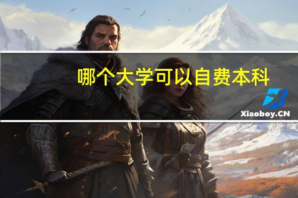哪个大学可以自费本科