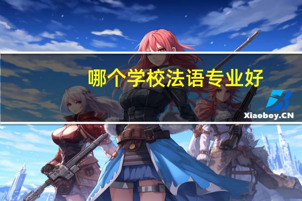 哪个学校法语专业好