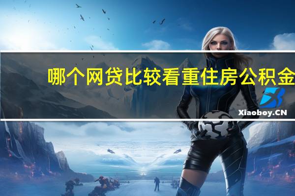 哪个网贷比较看重住房公积金（哪个网贷比较靠谱）