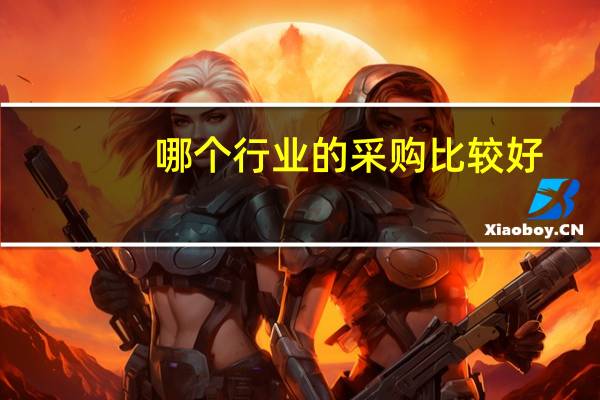 哪个行业的采购比较好
