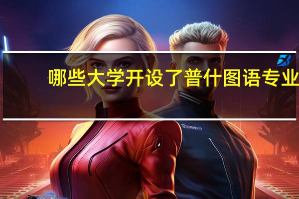 哪些大学开设了普什图语专业