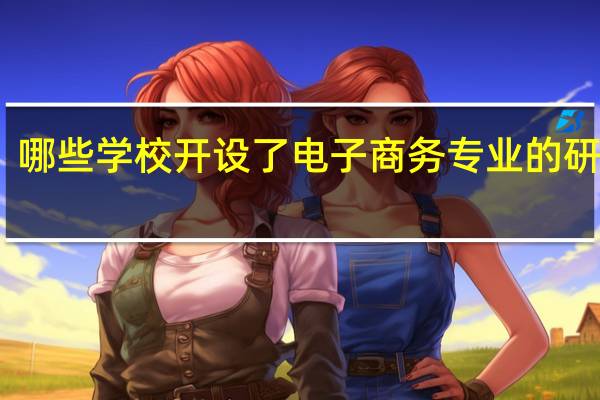 哪些学校开设了电子商务专业的研究生