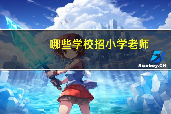 哪些学校招小学老师