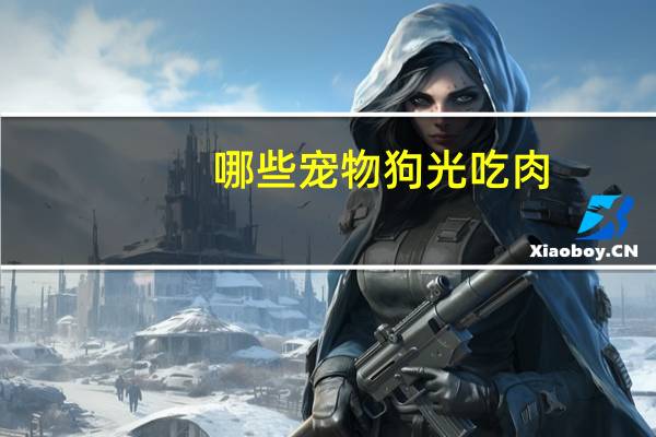 哪些宠物狗光吃肉