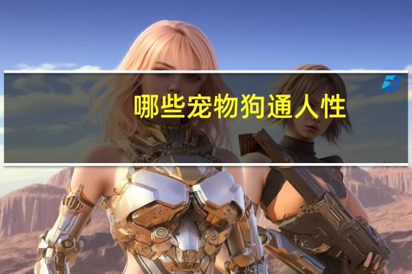 哪些宠物狗通人性