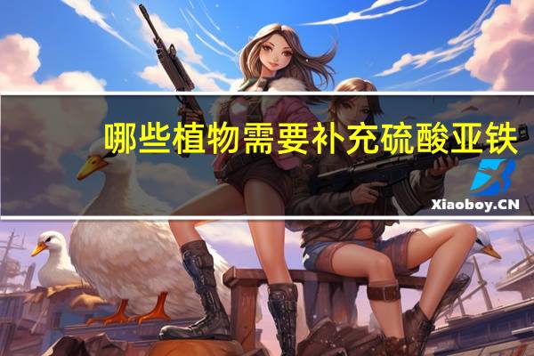 哪些植物需要补充硫酸亚铁