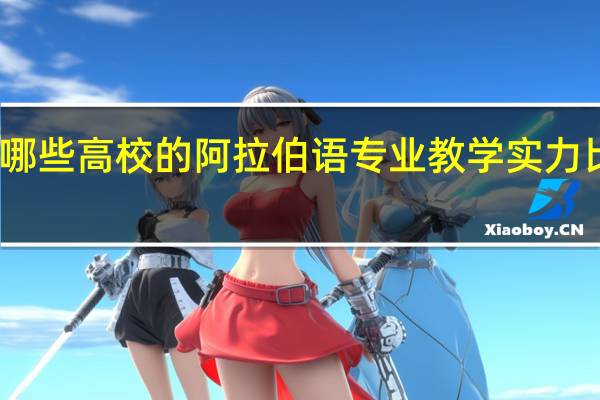 哪些高校的阿拉伯语专业教学实力比较强