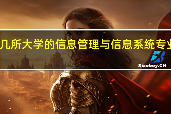 哪几所大学的信息管理与信息系统专业比较好