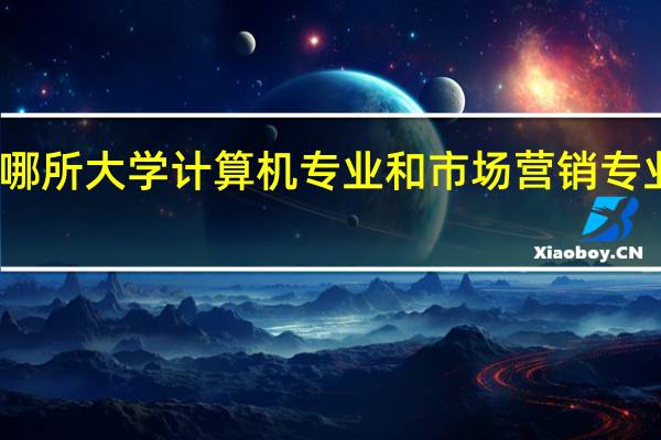 哪所大学计算机专业和市场营销专业都好