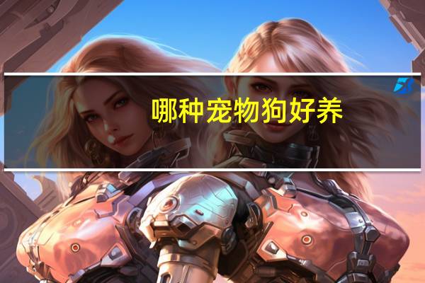 哪种宠物狗好养