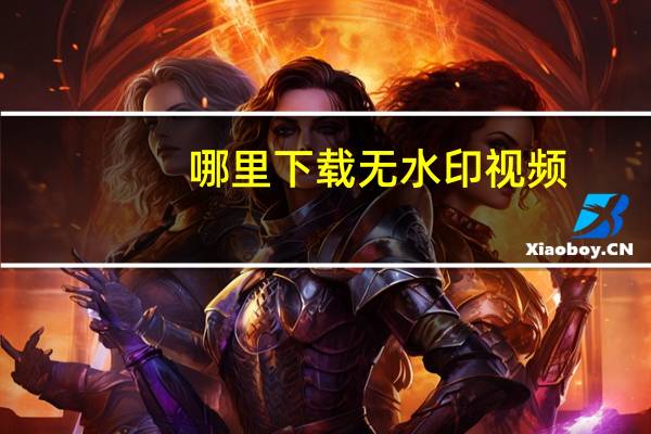 哪里下载无水印视频（哪里下电影）