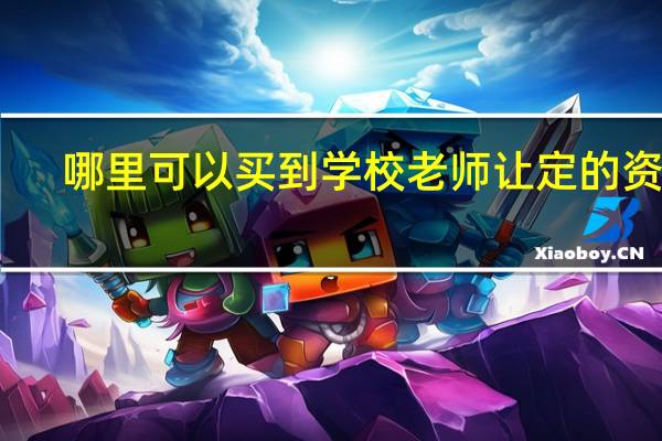 哪里可以买到学校老师让定的资料
