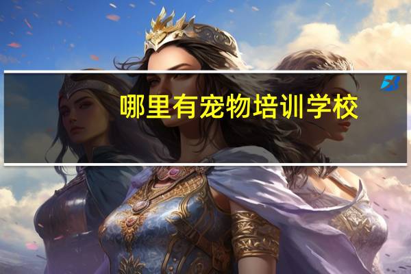 哪里有宠物培训学校