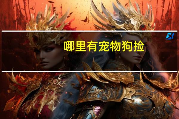 哪里有宠物狗捡